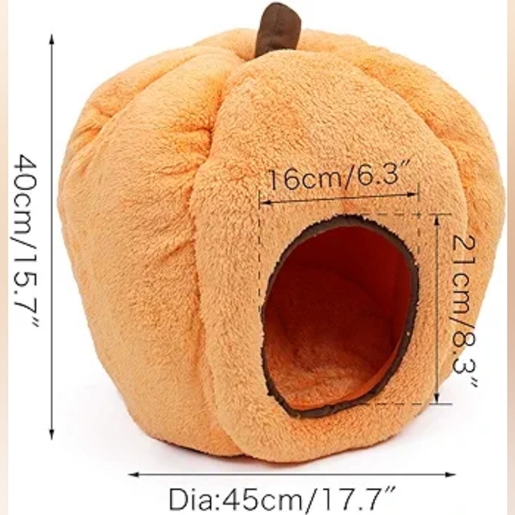 Pumpkin Pet Bed🐱🐈 🐶🐕 Featured Host Pick!!! 🐶🐕🐈🐱 - Picture 4 of 5